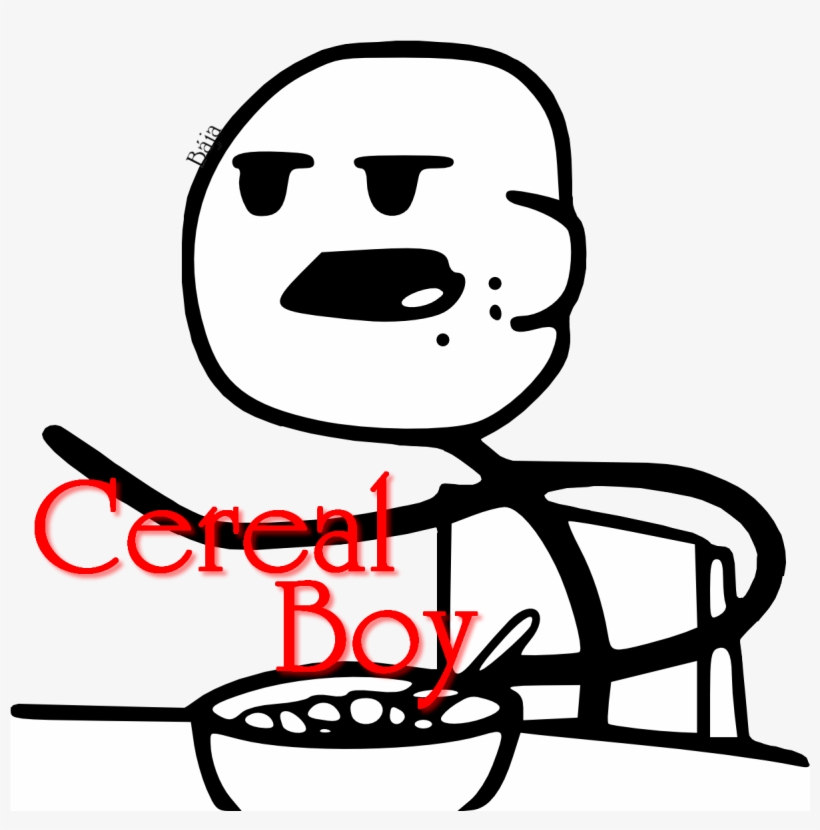 Png-čka S Meme Postavičkama - Cereal Guy .png, transparent png