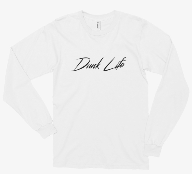 Dunk Life Long-sleeve White - T-shirt, transparent png