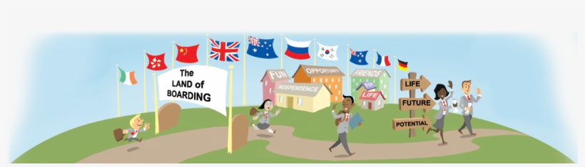 Land Of Boarding - Cartoon, transparent png
