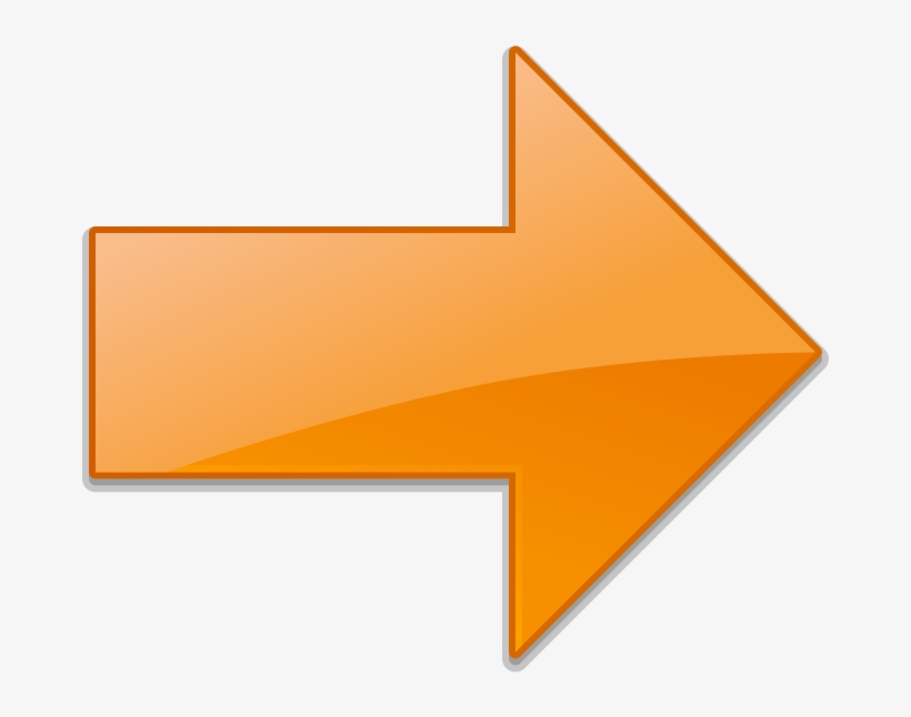 Human Go Next - Orange Cartoon Arrow Png, transparent png