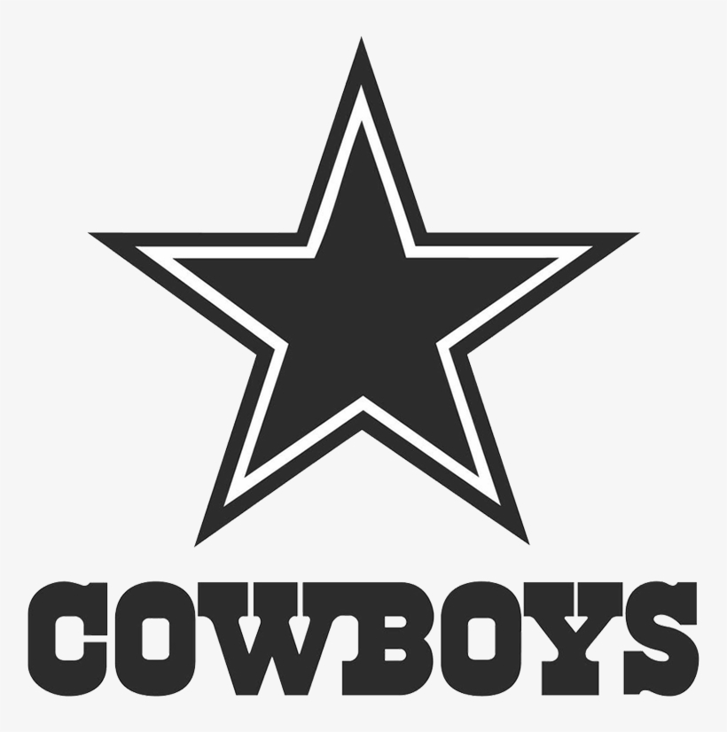 Dallas Cowboys Png - Black Dallas Cowboy Star, transparent png