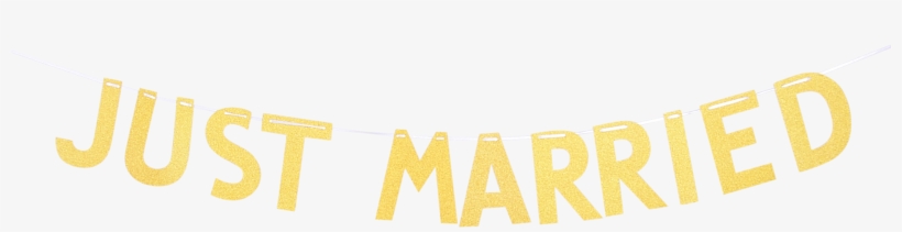 Just Married Girlande, transparent png
