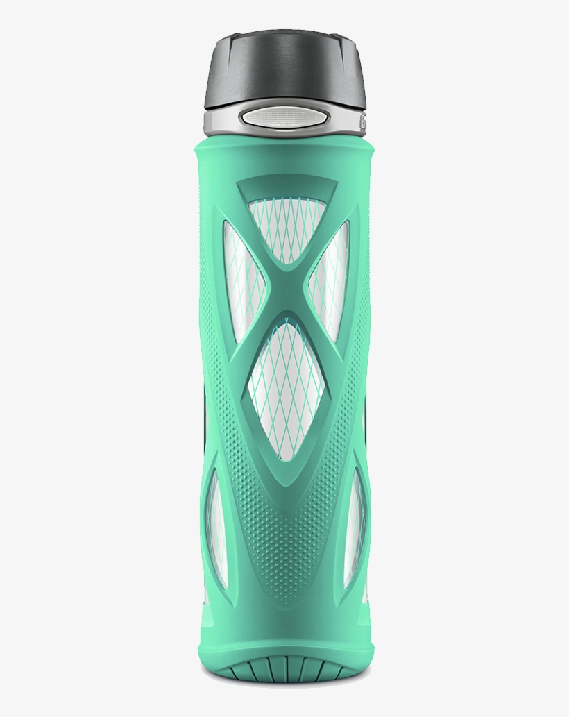 Atlas 20oz Glass Water Bottle - Glass Water Bottle Flip Lid, transparent png