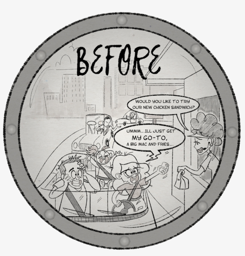 Mcdonaldsbefore - Cartoon, transparent png