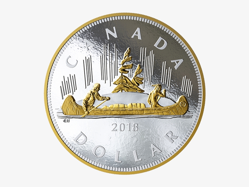 Pure Silver One Kilogram Coin - Canadian 1 Dollar Coin 2018, transparent png