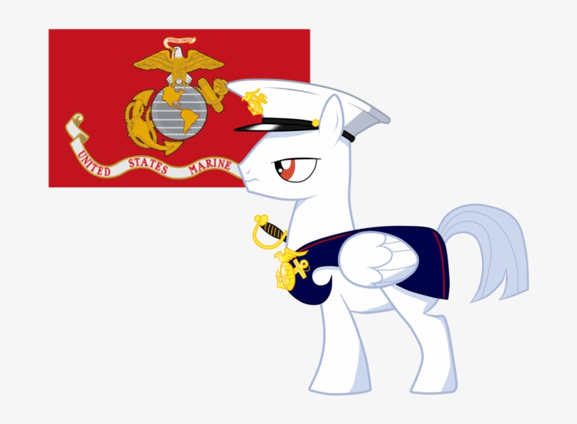 Ine Ed Pony Scootaloo Applejack Red Cartoon Mammal - Marine Corps Flag, transparent png