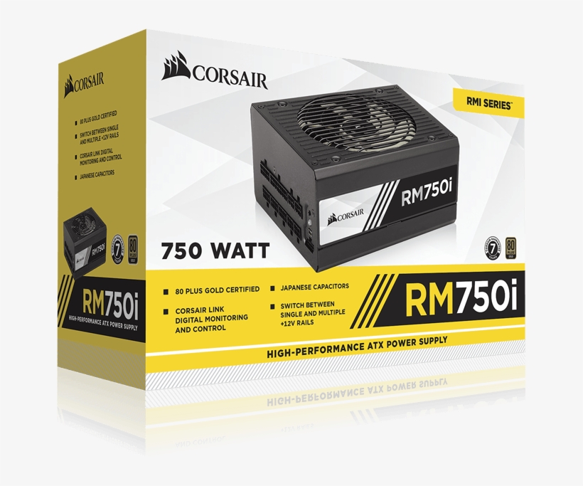 Corsair Rm 750i Gold, transparent png