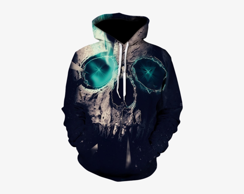 Green Eyes Skull Hoodies [free Shipping] - 540 X 960 Skull, transparent png
