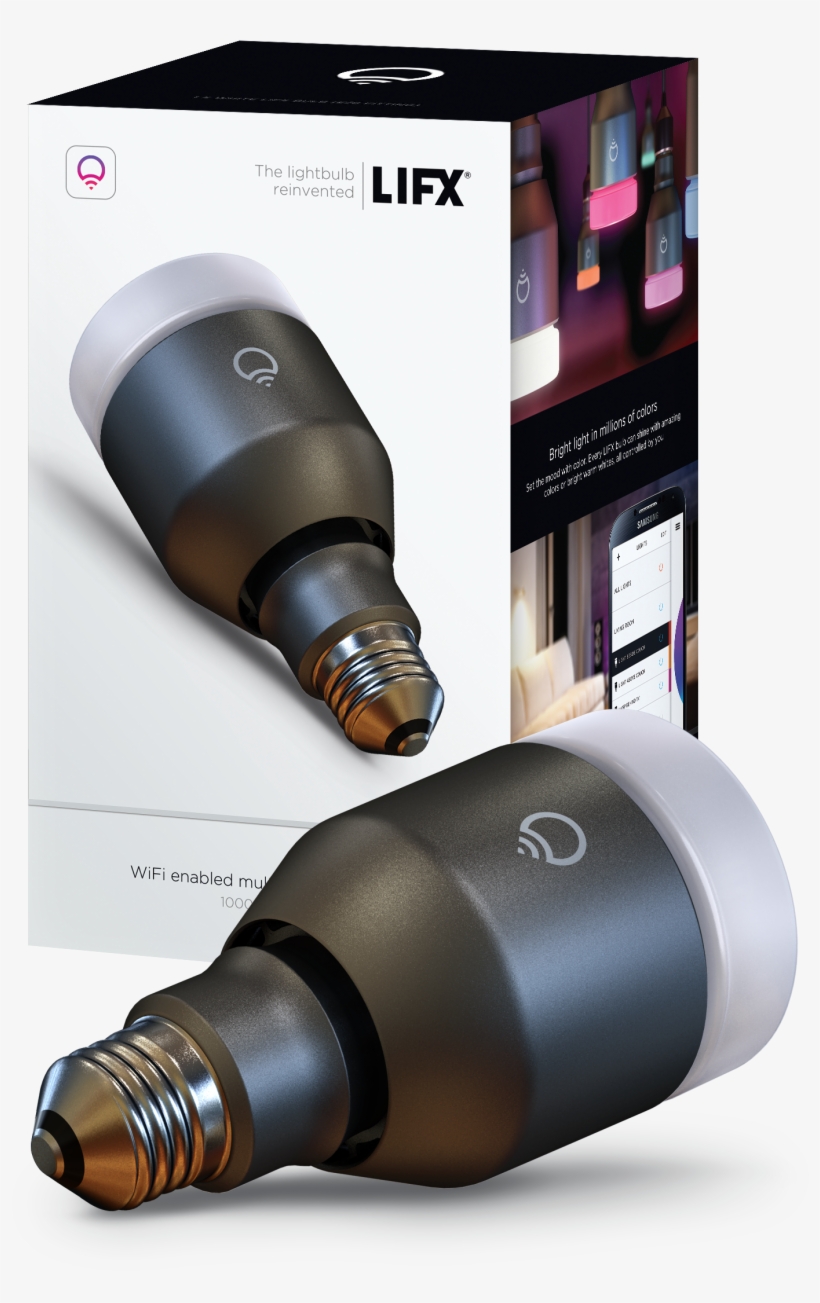 The Original Pearl White A21 E26 Mockup Box Bulb Aug - Lifx Wi Fi Smart Bulb, transparent png
