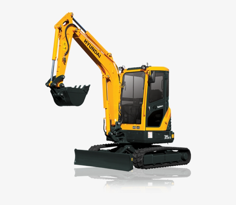 Hyundai Construction R35z-9 Mini Excavator - Hyundai R16 9 Excavator, transparent png
