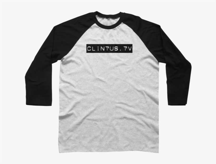 Clintus Box Logo Baseball Tee - T-shirt, transparent png