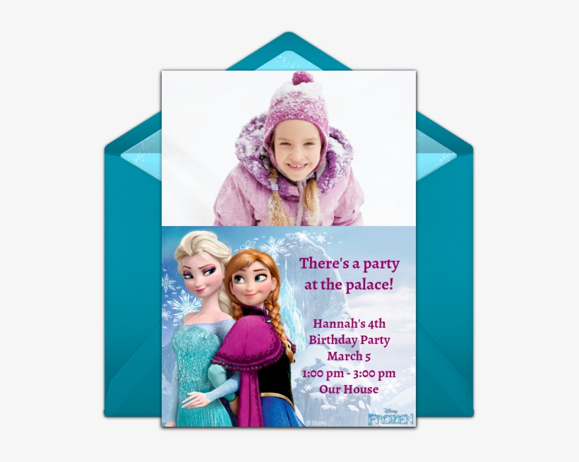 Elsa & Anna Online Invitation - Frozen Pixar, transparent png