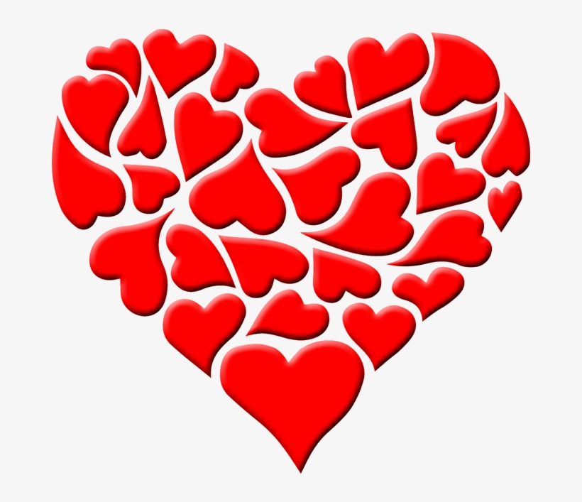 Heart With Hearts Png Transparent - Valentines Day Images 2019, transparent png