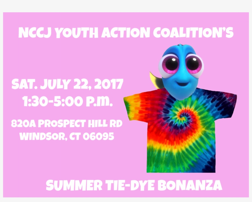 Nccj Yac's Summer Tie-dye Bonanza - Poster, transparent png