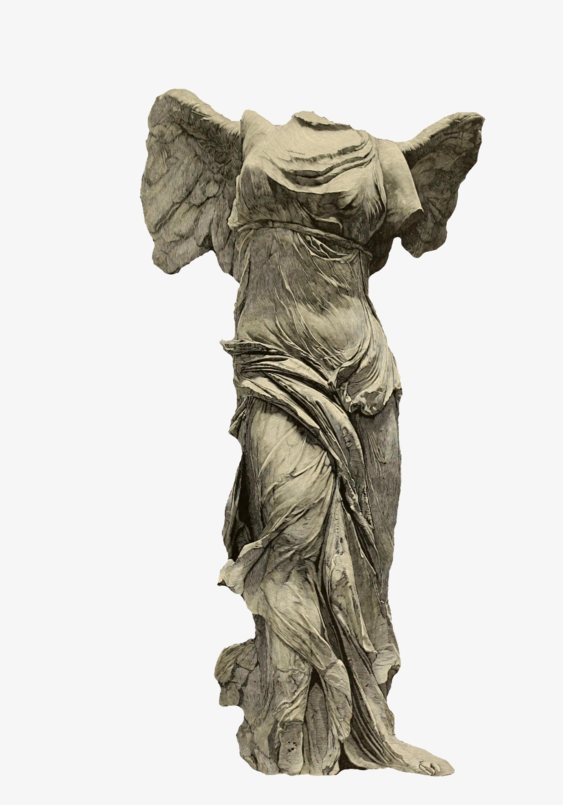 Louvre, Winged Victory Of Samothrace, transparent png