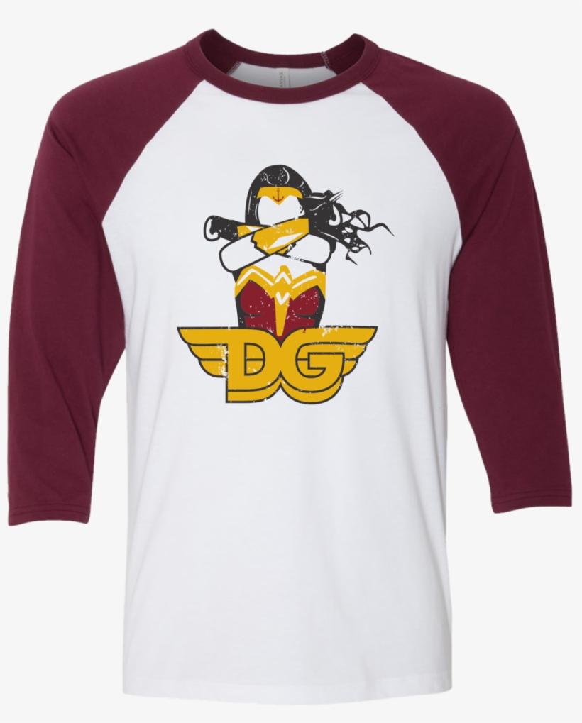 Dg Wonder Woman Baseball Tee - Long-sleeved T-shirt, transparent png
