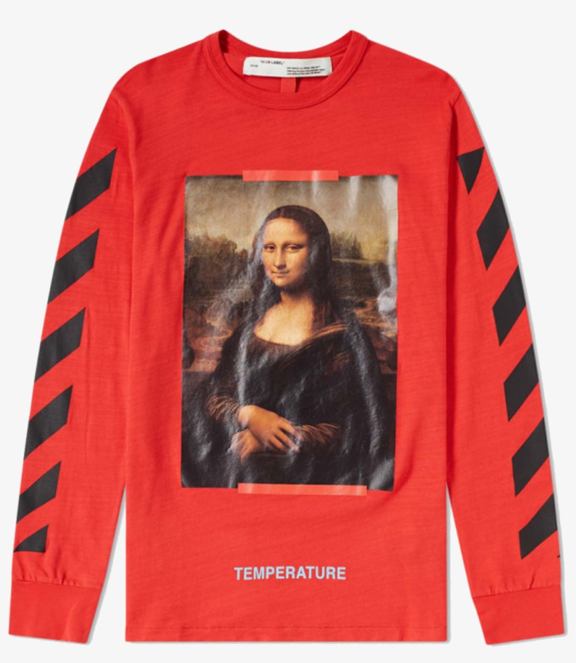 Off White Mona Lisa Longsleeve, transparent png