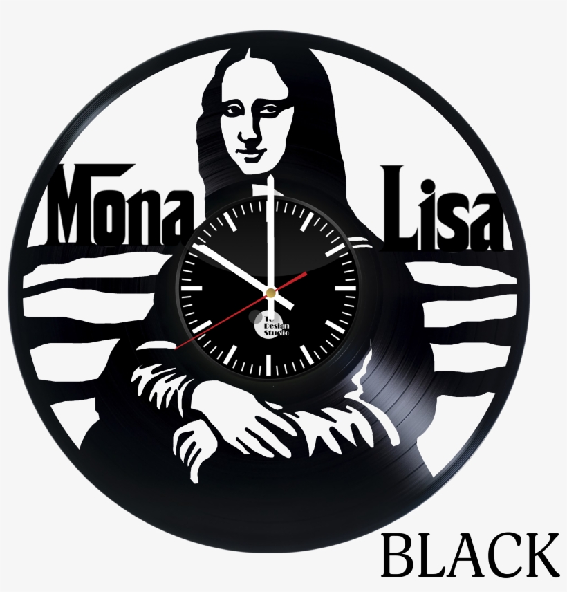 Mona Lisa Vinyl Wall Clock Big - Mona Lisa, transparent png