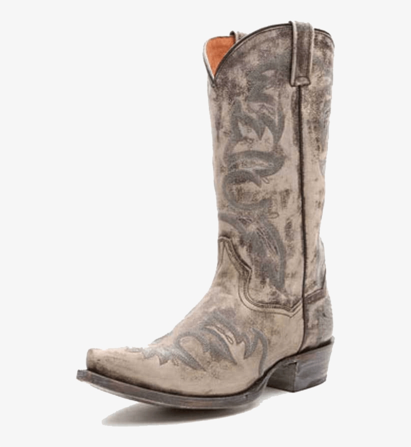 11866 7 - Gray Distressed Boots, transparent png