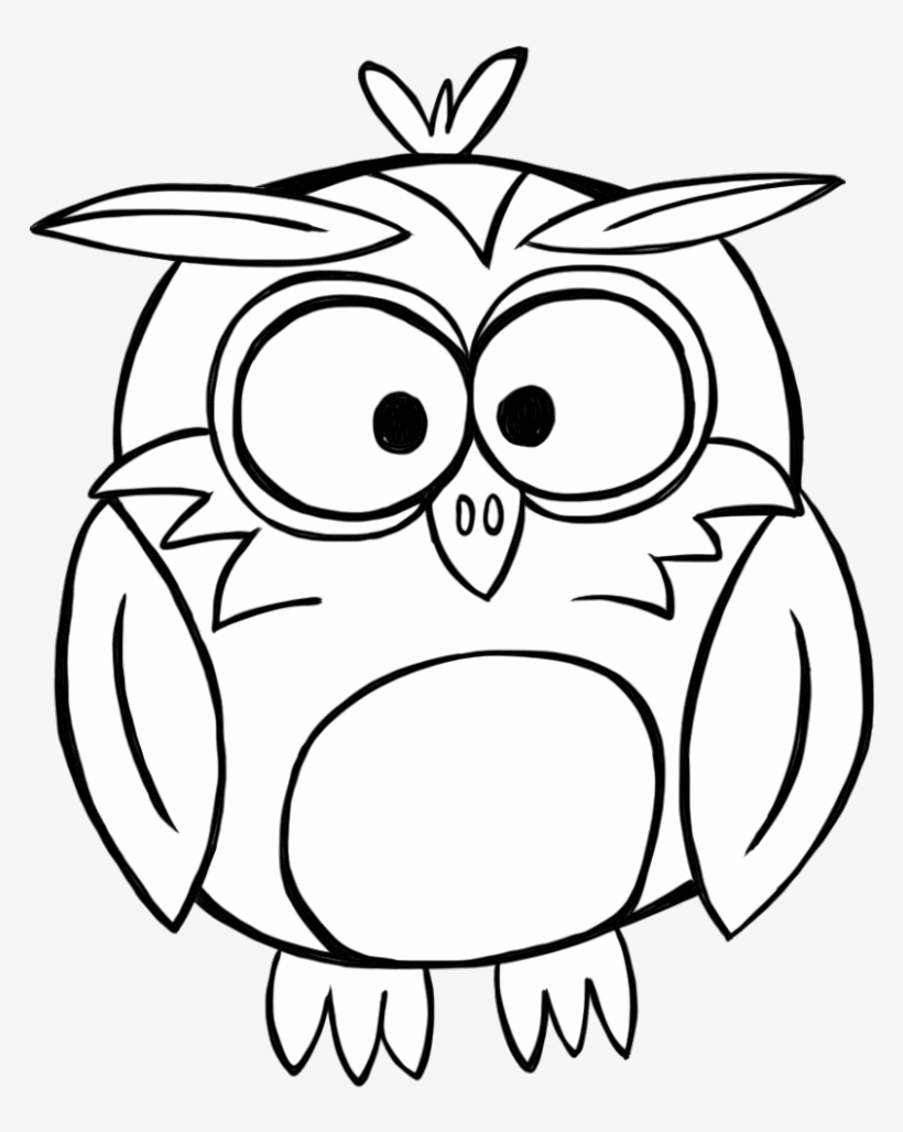 Clip Freeuse Huge Freebie Download For - Cute Owl Clipart Black And White, transparent png