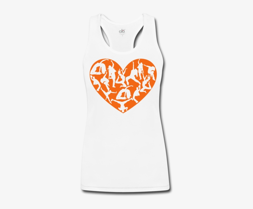 Women's Bamboo Performance Tank - Heart, transparent png