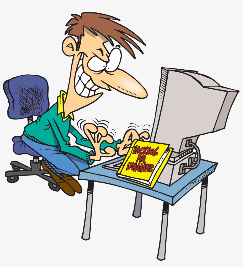 Banner Stock Hacker Transparent Cartoon - Someone Hacking A Computer, transparent png