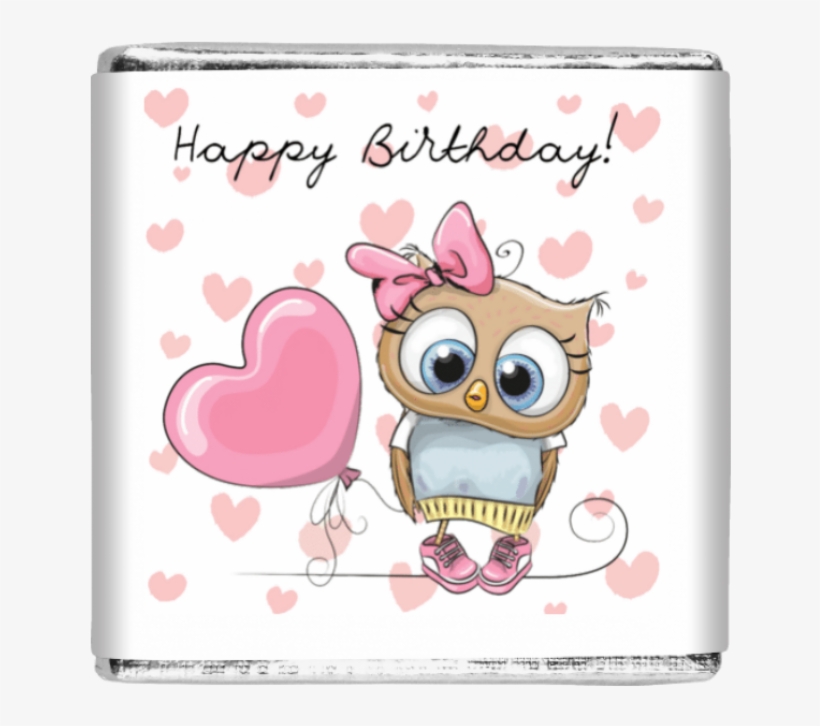 25 X Cute Owl - Happy Birthday Sini Cartoon, transparent png