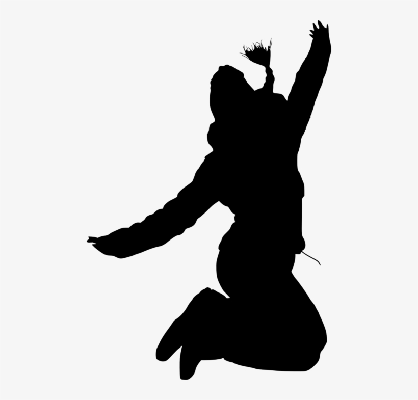 Free Png Happy Jump Silhouette Png - Silhouette, transparent png