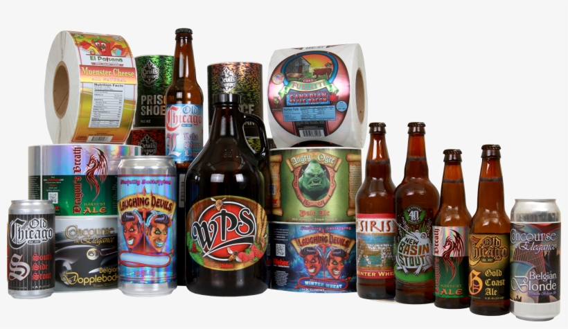 Metallic Craft Beer Labels Group - Lager, transparent png