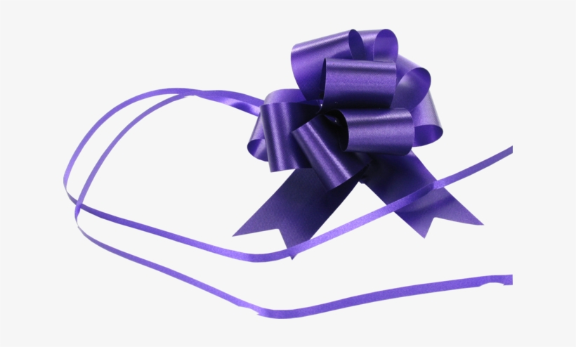 Bow, Pp, 31mm, Ø100mm, Purple - Present, transparent png