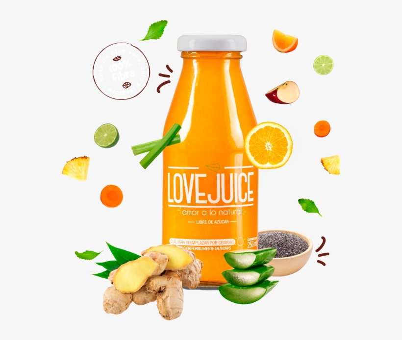 Naranja Ámate - Glass Bottle, transparent png