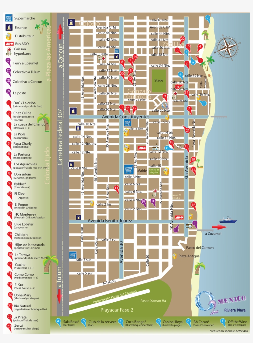 Carte-playa - Playa Del Carmen, transparent png