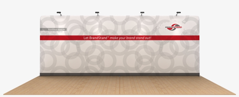 20' Waveline Flat-fabric Display - Floor, transparent png