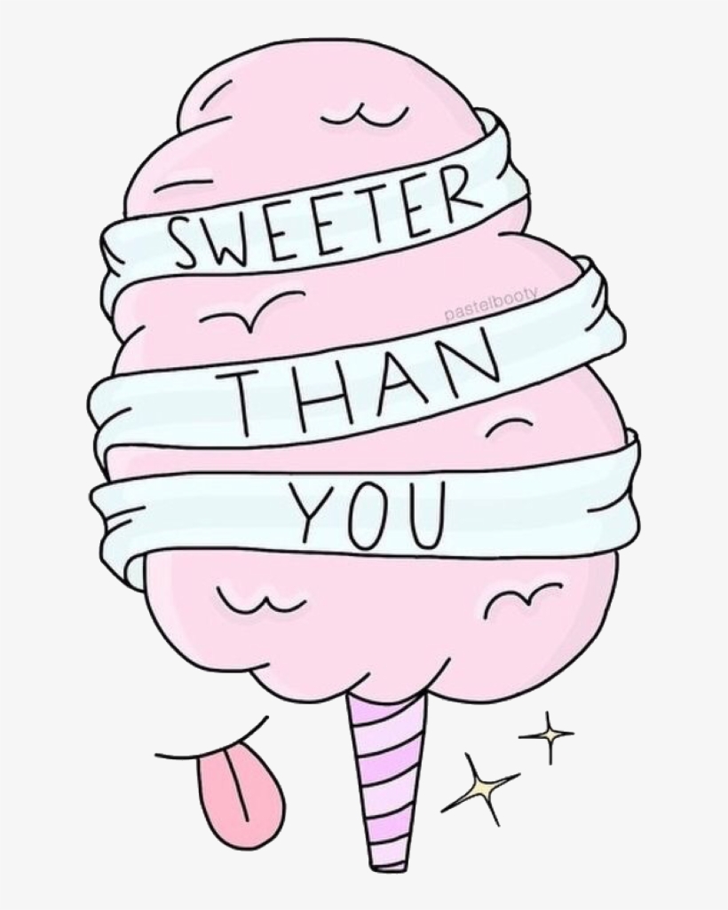 Sweet Sticker - Cotton Candy, transparent png