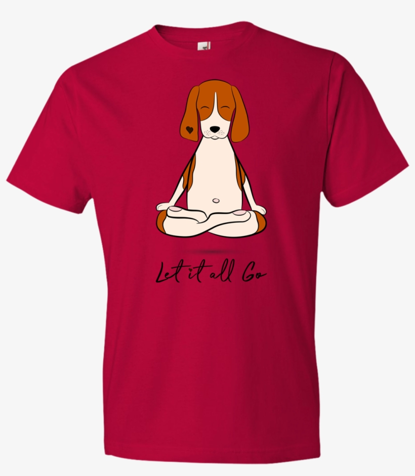"let It All Go" Beagle Dog Art Men's - Shirt, transparent png