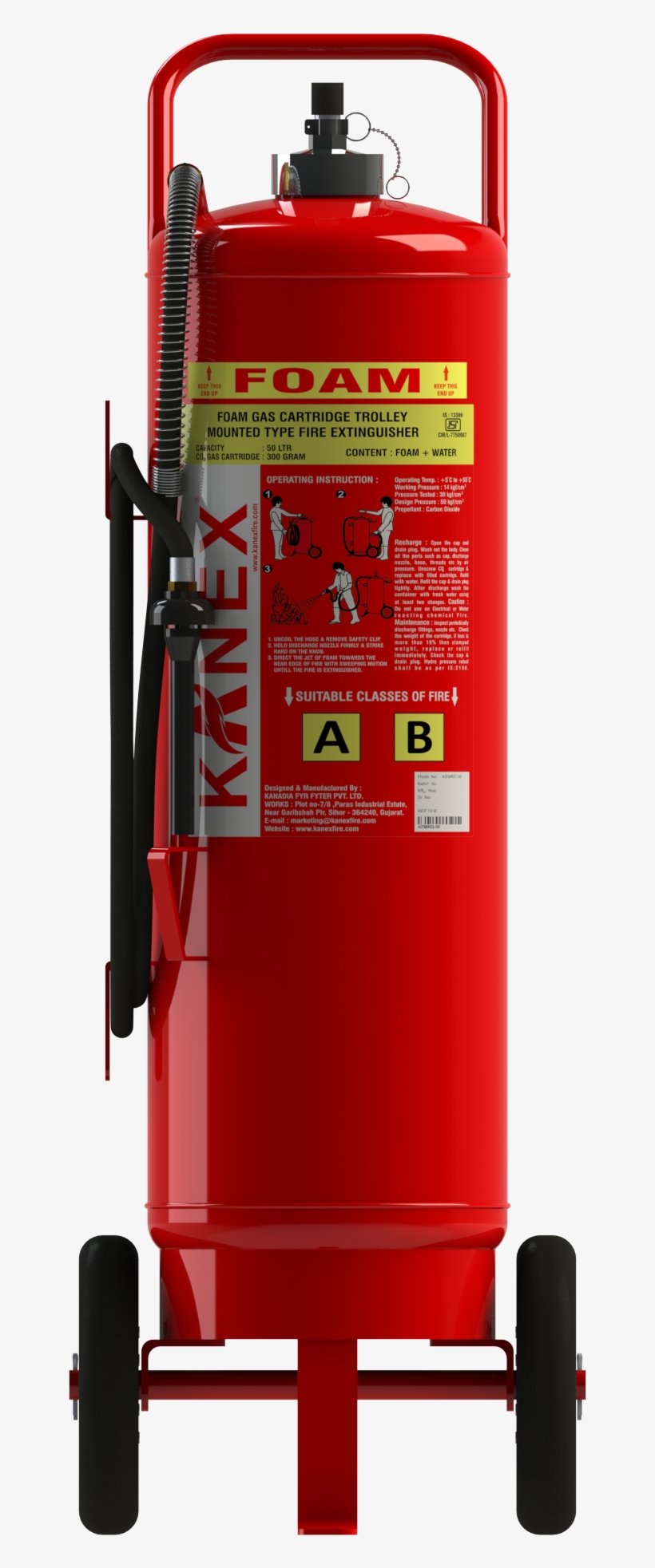 Free Png Download Extinguisher Png Images Background - Kanex Water Type Fire Extinguisher 50 Ltr, transparent png