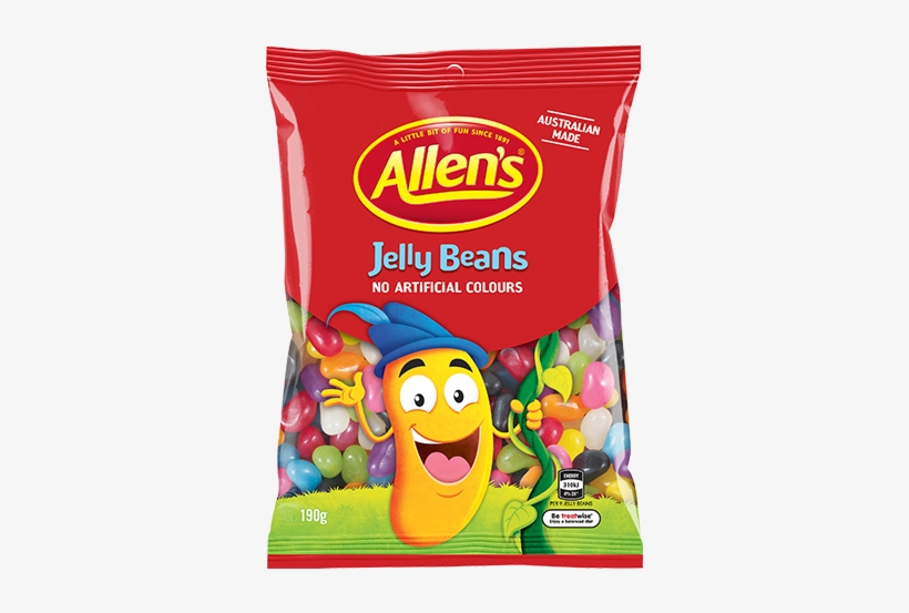 Allens Jelly Beans 190g Bag 3d No Flash - Snakes Alive Allens, transparent png