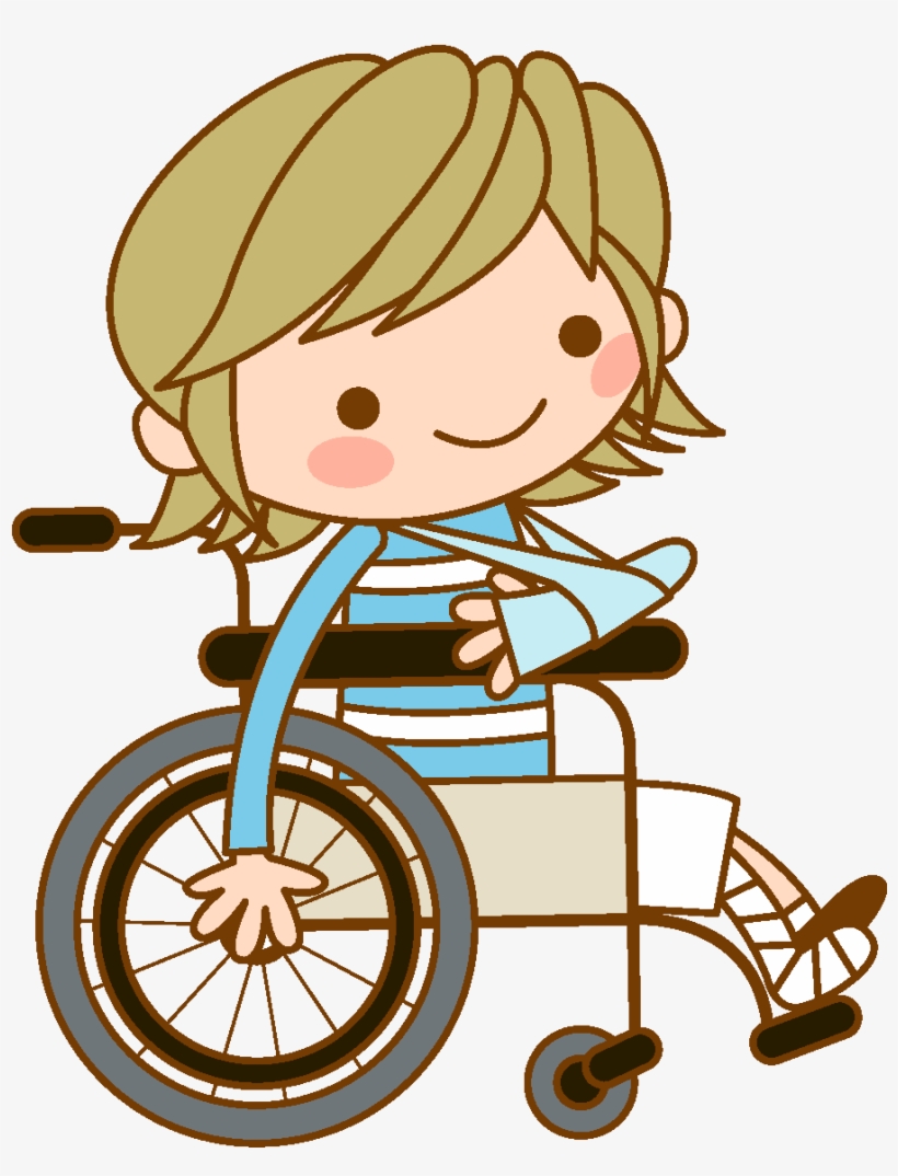 Cartoon Patient Wheelchair Element - Nurse And Patient Clipart Png, transparent png