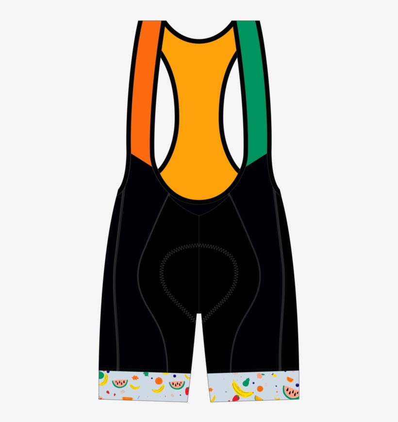 Fruit Salad Bib Shorts - Competitive Swimwear, transparent png