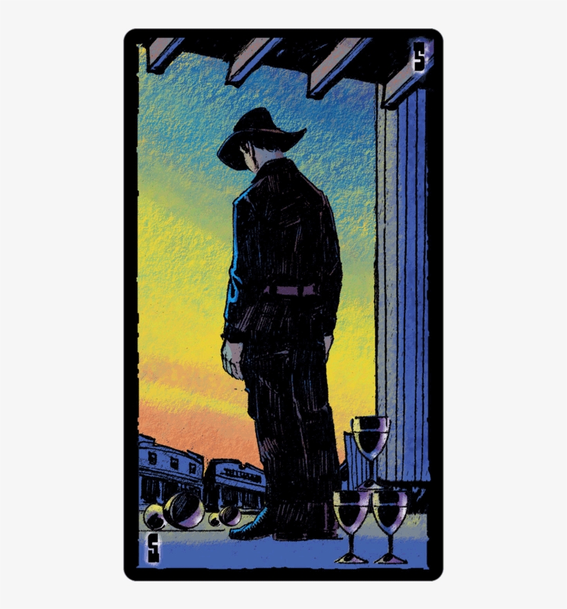 Tarot Card Of The Day Five Of Cups - Prairie Tarot, transparent png