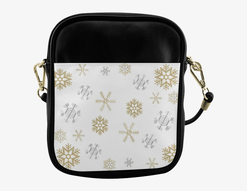 Silver And Gold Snowflakes On A White Background 2 - Taylor Swift Reputation Bag, transparent png