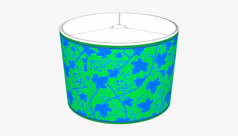 Grape Vines Leaves & Fruit Blue & Green - Circle, transparent png
