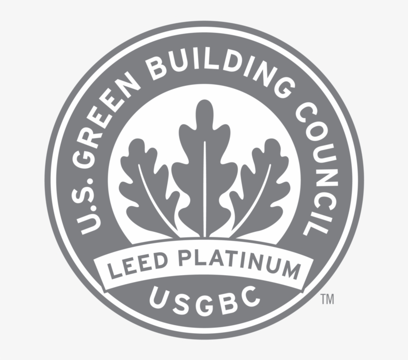 Usgbc Platinum Gray - Us Green Building Council Leed Platinum, transparent png