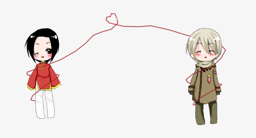 Red String Of Fate By Yue-e - Cartoon, transparent png