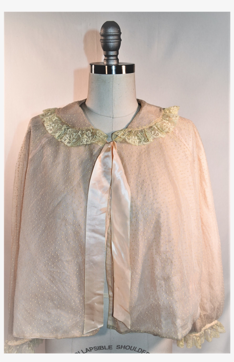 Vintage Stella Fraqim Delicate Damsel Cape Shirt Of - Cape, transparent png