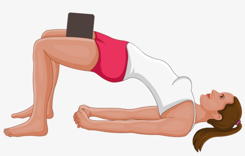 Bridge Pose Variation With Block - Setu Bandhasana Variation Pose, transparent png