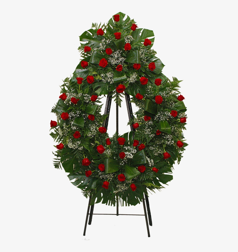 Corona De Rosas Rojas - Wreath, transparent png