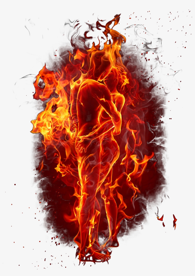 Love Flame Couple Transprent Png - Flame Couple, transparent png