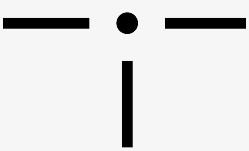 Dot With Three Lines In T Shape Comments - Monochrome, transparent png