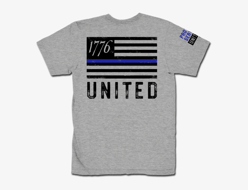 Thin Blue Line Heather-front Grande V=1532636028 - Active Shirt, transparent png